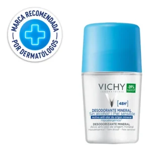 Vichy Desodorante Mineral Roll-On 48H (Azul) — 50 ml