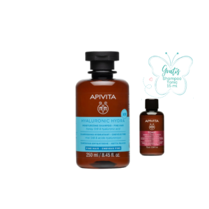 Apivita Hyaluronic Hydra Shampoo para Cabello Fino  — 250 ml
