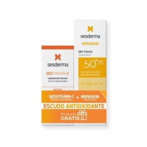 KIT SESVITAMIN-C SERUM LIPOSOMADO + REPASKIN TOQUE SECO SPF50+
